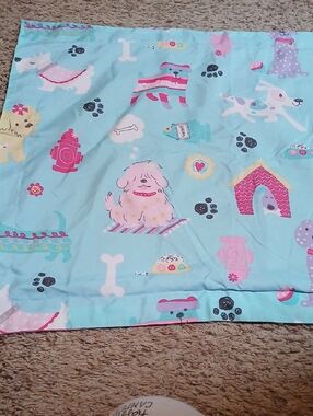 Mainstays Aqua Dog Print Pillowcase
